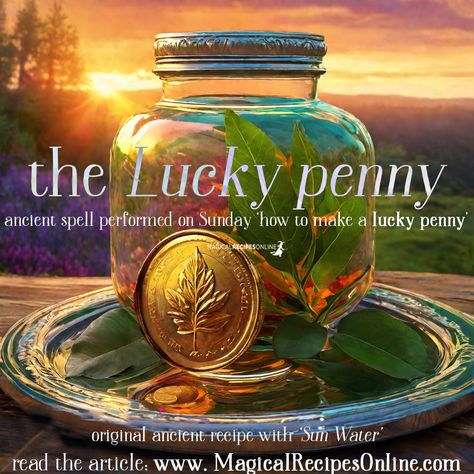 Penny Spell Witchcraft, Lucky Penny Quotes, Pyrite Money Spell, Penny Dreadful Scorpion, Prosperity Spell Candle, Ancient Recipes, Copper Penny, Lucky Penny, Scrooge Mcduck