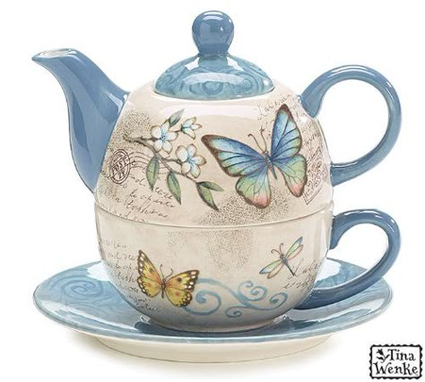 Butterfly Tea, Tea For One, Best Mothers Day Gifts, Chocolate Tea, Teapots And Cups, My Cup Of Tea, Keramik Vase, Chocolate Pots, China Tea