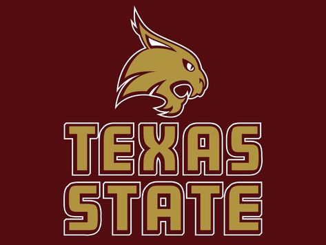 Texas State Bobcats University Wallpaper, Crimson Background, Texas State Bobcats, Sun Belt, Texas State University, Texas Christian University, University Logo, College Team, Texas State