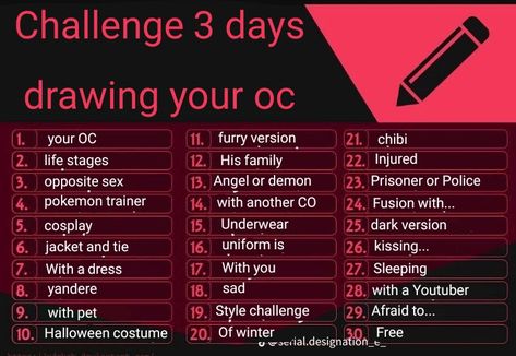 November Art Challenge 30 Day, Friendgroup Drawing Template, 30 Days Drawing, 30 Day Oc Challenge, Oc Things, 30 Day Art Challenge, Character Sheet Template, Drawing Challenges, Draw Your Oc