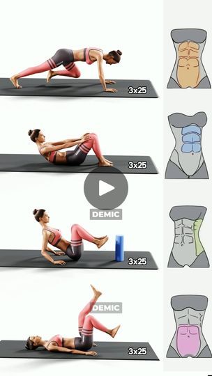 Best Stomach Exercises for Strong Abs🔥💪 | Best Stomach Exercises for Strong Abs🔥💪 | By DEMICFacebook Best Stomach Exercises, Full Body Bodyweight Workout, Stomach Exercises, Lower Belly Workout, Workouts At Home, Sweaty Workouts, Abdominal Exercises, Low Impact Workout, Gym Workout Tips