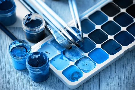 Painting Skin, Color Mixing Guide, Types Of Blue, Photo Bleu, Blue Shades Colors, Everything Is Blue, Baby Blue Aesthetic, Light Blue Aesthetic, Cerulean Blue