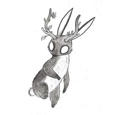 #bunny #creepy #halloween #rabbit #sketch #cute #artwork #chibi Inking Illustration, Spirit Creature, Jackalope Tattoo, Creepy Sketches, Chest Tattoo Ideas, Rabbit Drawing, Bunny Drawing, Chest Hair, Creature Drawings