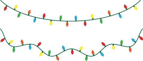 Christmas lights string isolated on white background vector Cartoon Christmas Lights, Christmas Lights String, Christmas Crafts Diy Projects, Christmas Backgrounds, Vector Christmas, Cartoon Christmas, Christmas String Lights, Crafts Diy Projects, Clip Art Borders