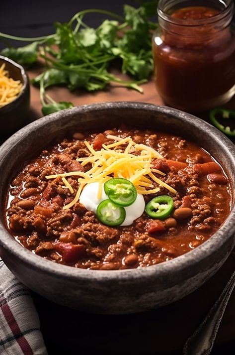 A hearty and flavorful chili recipe inspired by Texas cowboy cooking. Texas Chili Recipe With Beans, Texas Crockpot Chili, Texas Road House Chili Recipe, Cowboy Chilli, Western Chili, Flavorful Chili Recipe, Cowboy Chili Recipe, Indian Tomato Soup, Cowboy Chili