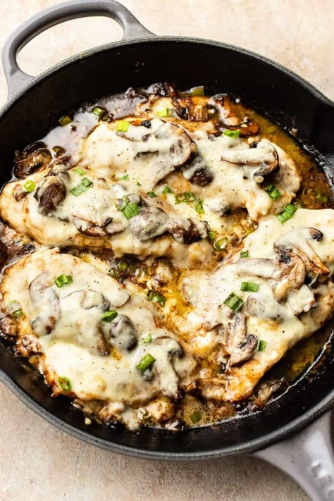 Easy Chicken Lombardy Recipe Pork Marsala, Chicken Lombardy Recipes, Chicken Lombardy, Easy Chicken Breast, Recipe Critic, Chicken Entrees, Chicken Marsala, Turkey Dishes, Fresh Chicken