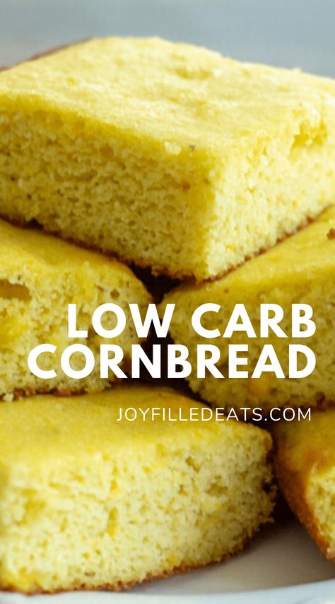 This almond flour cornbread is the side dish you have been waiting to taste. It’s soft, tender, and packed with delectable flavors that make it completely crave-worthy. Learn how to make this low carb cornbread with just 8 ingredients and a little bit of time. It’s gluten-free, grain-free, low carb, keto friendly, and absolutely delicious. Keto Cornbread Coconut Flour, Easy Keto Cornbread Recipe, Low Carb Cornbread Recipe, Keto Essentials, Keto Cornbread Recipe, Low Carb Cornbread, Keto Cornbread, Apple Blondies, Keto Sides