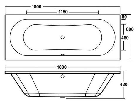 Otley Eternalite Round Standard Soaking Bathtub Premier Size: 180" H x 80" W x 40" D Bathtub Dimensions, Slipper Bathtub, Hamptons Cottage, Bathtub Sizes, Double Ended Bath, Round Bath, Bathroom Dimensions, Steam Showers Bathroom, Bath Panel