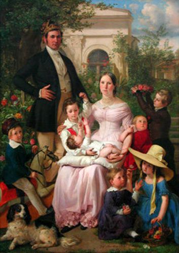 Portrait Of Schegar Family George Romney, Thomas Gainsborough, Dante Gabriel Rossetti, John Everett Millais, Edouard Manet, Picture Frame Art, Art Uk, British Art, Painting Reproductions