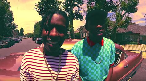 A$AP Rocky and Tyler, the Creator Asap Rocky And Tyler The Creator Wallpaper, Asap Rocky Tyler The Creator, Tyler The Creator With Friends, Tyler The Creator Wallpaper Laptop, Asap Rocky And Tyler The Creator Funny, Tyler The Creator Performing, Tyler The Creator Screaming In Car, Asap Mob, Odd Future Wolf Gang