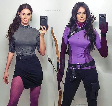 Kate Bishop Cosplay, Alyson Tabbitha, Hawkeye Cosplay, Kawaii Craft, Kate Bishop Hawkeye, Marvel Fashion, Cosplay Armor, Comic Con Cosplay, Kate Bishop