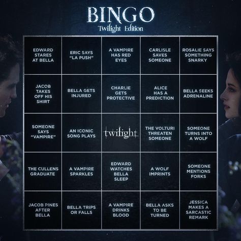 Twilight Game Ideas, Twilight Movie Night Party, Twilight Watch Party Ideas, Twilight Birthday Party Ideas Funny, Twilight Movie Marathon Ideas, Twilight Themed Party Games, Twilight Party Invitations, Twilight Party Aesthetic, Twilight Bingo