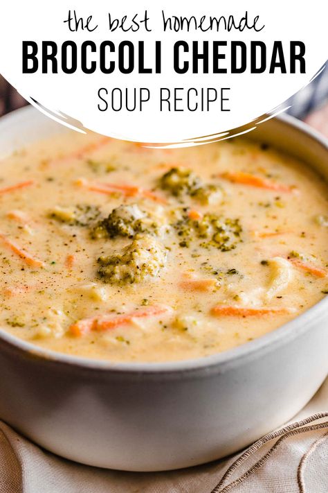 Broccoli Cheddar Soup No Cream, Food Closet, Little Spoon Farm, Best Broccoli Cheese Soup, Broccoli Cheese Soup Recipe, Cheesy Broccoli Soup, The Best Broccoli, Broccoli Cheddar Soup Recipe, Cheddar Soup Recipe