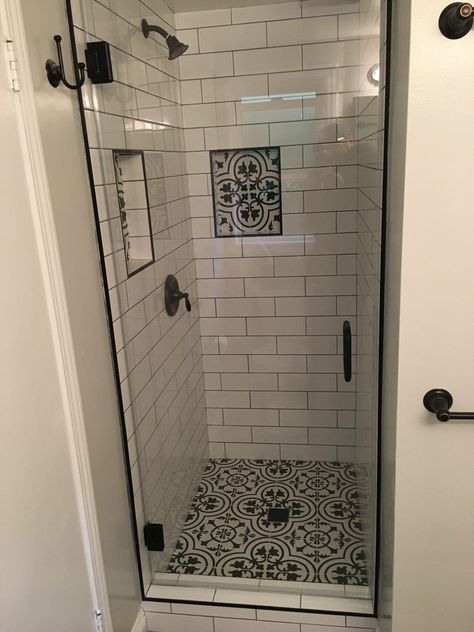 Bathroom With Stand Up Shower Only, Small Stand Up Shower Remodel, Stall Shower Remodel, Bath Shower Tile, Frameless Doors, Small Shower Remodel, Bathroom Makeover Ideas, Laundry Office, Full Bathroom Remodel