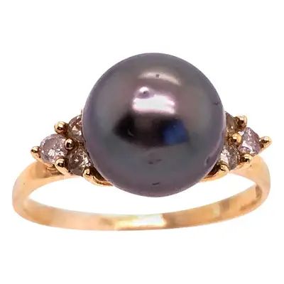 Black Pearl Engagement Ring, Elegant Pearl Jewelry, Black Pearl Jewelry, Black Pearl Ring, Neutral Jewelry, Natural Pearl Jewelry, Black Engagement Ring, Pearl Engagement Ring, Pearl Jewelry Design