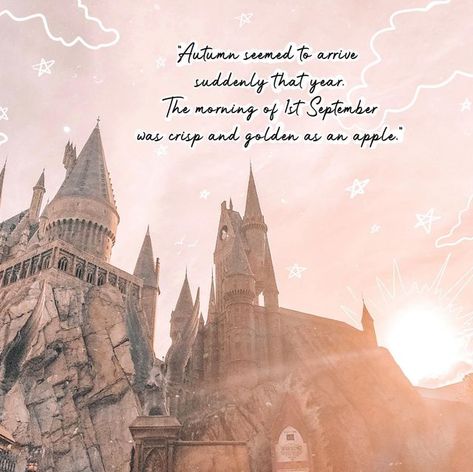 victoria sparks ⚡︎ on Instagram: "Happy September 1st everyone! Back to Hogwarts day is here atlast!!! I hope you’re ready to board the train! Our launch is happening at 1 pm MST (3 pm EST) and I’m so excited to finally share it with you all! What’s your favorite subject at Hogwarts? For me it’s Charms! ✨ . . . . . #spellboundstyle #backtohogwartsday #thatsdarling #harrypotterquote #potterhead #harrypotterfandom #september #septembermood #septemberquote #dreamymood #thatsdarling" Back To Hogwarts, September Quotes, Harry Potter Day, Happy September, September 1st, Favorite Subject, Autumn Quotes, Harry Potter Aesthetic, Harry Potter Quotes