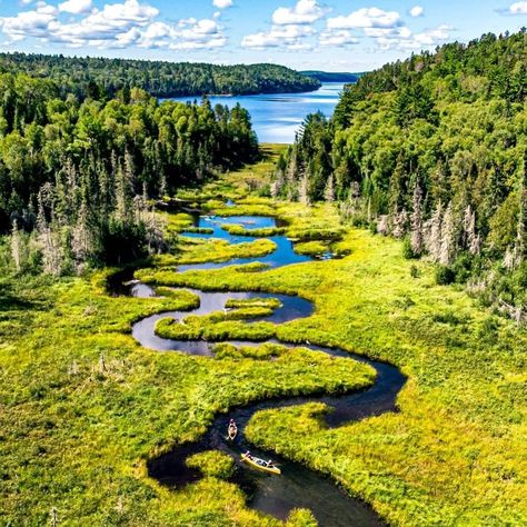 World famous for back-country canoeing with over 2,000 lakes and 460,000 ha of remote wilderness, Quetico Provincial Park is a bucket-list… Quetico Provincial Park, Flowerpot Island, Streams Of Water, Hidden Oasis, Swimming Hole, 10 November, Driftwood Beach, Boreal Forest, Eco Travel