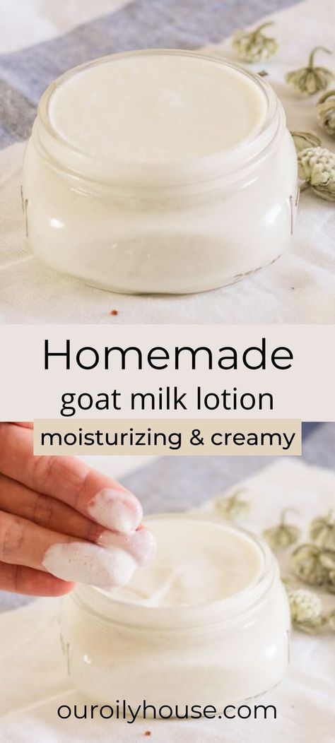 Goat Milk Lotion Recipe, Milk Lotion Recipe, Easy Goat Milk Soap Recipe, Goat Milk Candles, Goat Milk Body Butter, Our Oily House, Goat Milk Soap Recipe, Homemade Goat Milk Soap, Goat Milk Lotion