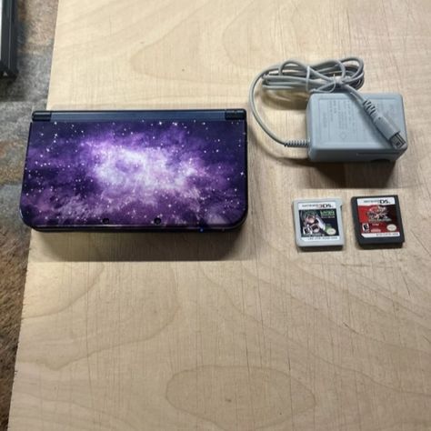 Nintendo 3ds Xl Galaxy 3ds Aesthetic, New Nintendo 3ds Xl, Nintendo 3ds Xl, 3ds Xl, Electronics Accessories, Nintendo 3ds, Nintendo Ds, Gaming Setup, Cute Drawings