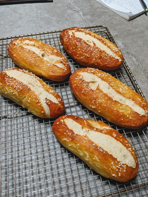 Pretzel Hot Dog Buns, Sourdough Pretzel, Hot Dog Buns Recipe, Pretzel Buns, Pretzel Bread, Bakers Yeast, Pretzel Dough, Pretzel Bun, Sourdough Starter Discard Recipe