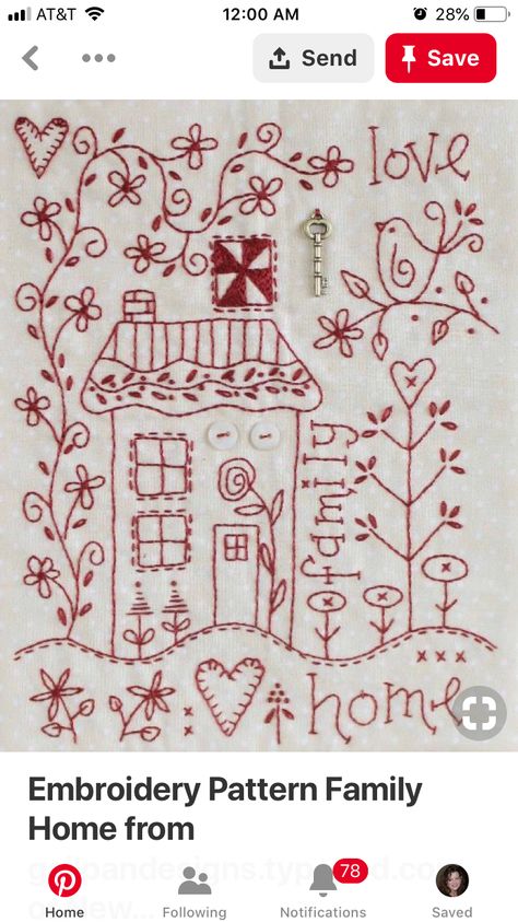 Gail Pan Designs, Redwork Embroidery Patterns, Red Work Embroidery, Redwork Patterns, Primitive Embroidery, Primitive Stitchery, Christmas Embroidery Patterns, Embroidery Sampler, Redwork Embroidery