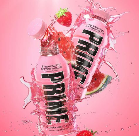 Prime Energy Drink, Prime Energy, Prime Hydration, Watermelon Drink, Hydrating Drinks, Logan Paul, B Vitamins, Drinks Design, Herbal Infusion