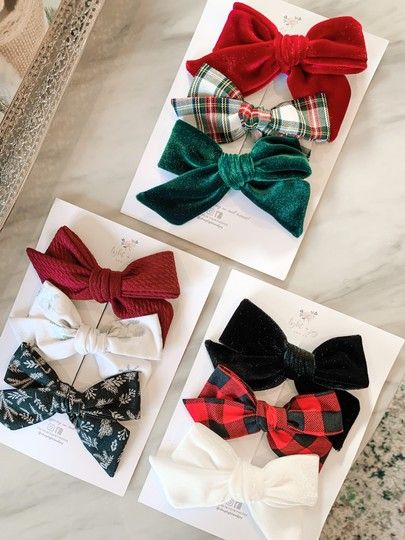 Christmas Hair Bow Ideas, Christmas Bows For Hair, Christmas Accessories Hair, Kids Holidays, Christmas Headband Baby, Christmas Toddler, Holiday Kids, Christmas Hair Accessories, Toddler Style