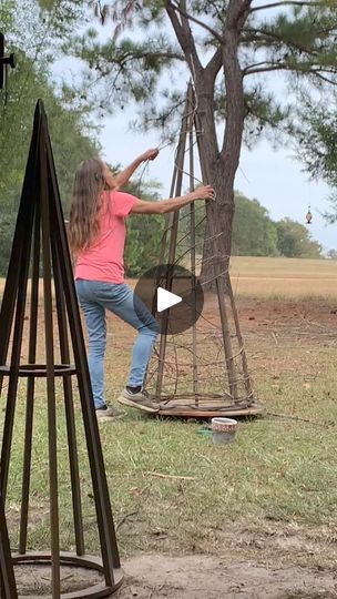 The start of a seven foot tree 💕 #nature #craft #family #happy #viral #tree | The Grapevine Lady Grape Vine Tree Decorating, Grapevine Christmas Tree, Grape Vine Tree, Grapevine Crafts, Grapevine Tree, Grapevine Christmas, Nature Craft, Vine Wreath, Green Craft