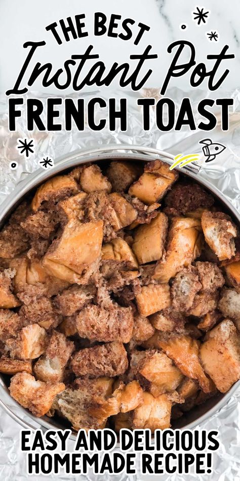 Instant Pot French Toast, French Toast Casserole Easy, French Toast Ingredients, Thanksgiving Breakfast, Banana French Toast, French Toast Breakfast, French Toast Easy, Breakfast Toast, Homemade Breakfast