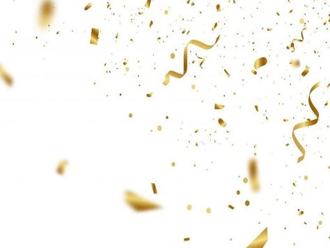 Celebration Ribbon Png, Gold Confetti Png, Gold Ribbon Png, Gold Design Background, Floating Decorations, Purple Confetti, Card Png, Download Wallpaper Hd, Pink Background Images