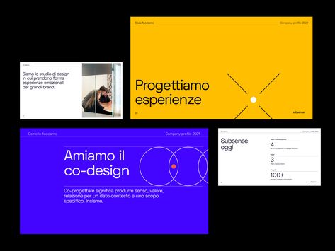 Design Agency Deck by Andrea Montini Company Profile Presentation, Keynote Design, 포트폴리오 레이아웃, Presentation Deck, Presentation Design Layout, Creative Design Agency, Proposal Design, Portfolio Presentation, Corporate Presentation