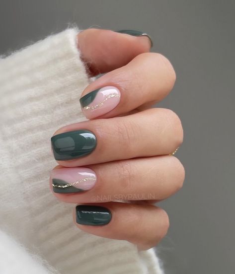 Shellac Nails Fall, Kutek Disney, Thanksgiving Nail Designs, Simple Fall Nails, Milky Nails, Square Nail Designs, October Nails, Nagel Tips, Christmas Gel Nails