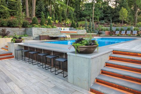 Pools Backyard Inground, Patio Small, Small Pool Design, Backyard Pool Landscaping, Small Pools, التصميم الخارجي للمنزل, Dream Pools, Backyard Pool Designs, Swimming Pools Backyard