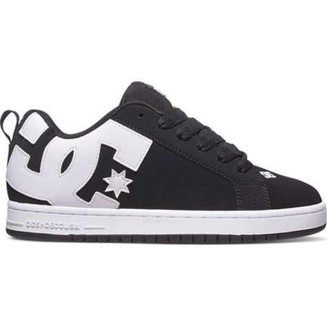 DC Shoes - Men's DC Shoes Court Graffik - Walmart.com - Walmart.com Men Shoes Aesthetic, Dc Court Graffik, Dc Skate Shoes, Gold Vans, Oakley Frogskins, Dc Shoes Men, Black And White Trainers, Shoes Aesthetic, Best Shoes For Men