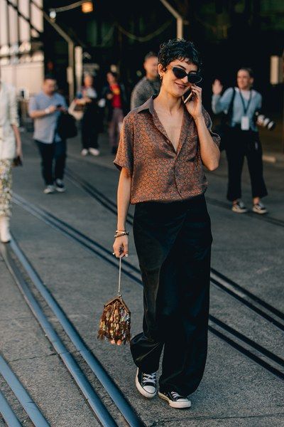 Sydney Fashion Week, Converse Style Women, Sydney Fashion, Marlene Hose, Outfit Vintage, Converse Style, Street Style Trends, Men Street, Business Outfit