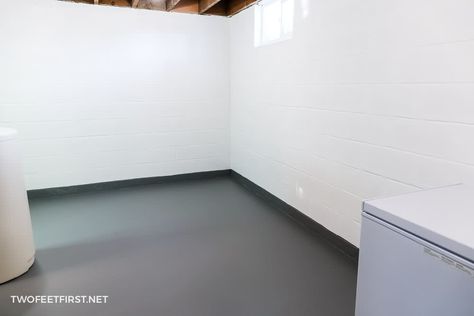 How To Paint Concrete Basement Walls, Cinder Block Basement Ideas, Paint Cinder Block Wall In Basement, Painting Basement Walls Concrete Blocks, Basement Painted Floor Concrete, Painting Block Walls Basements, How To Paint Concrete Walls, Painting Basement Concrete Walls, Cinder Block Bathroom