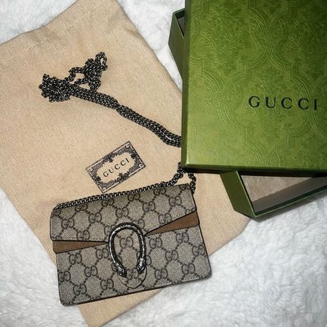 Gucci Dionysus Super Mini Bag Dionysus Super Mini Bag, Gucci Dionysus Super Mini, Gucci Handbags, Gucci Dionysus, Mini Bag, Original Box, Dust Bag, Ootd, Gucci