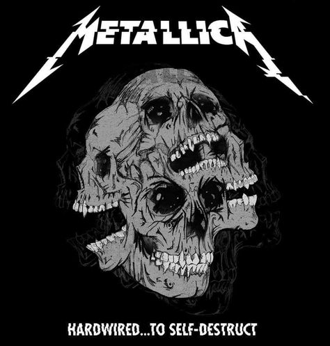 Metallica Hardwired, Metallica Tour, Metallica Tattoo, Metallica Albums, Metallica Logo, Metallica Art, Rock Band Posters, Art Quilling, Heavy Metal Art