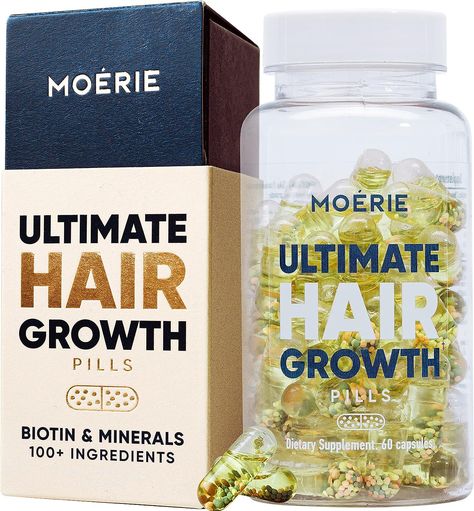 Moerie Hair Growth Supplement INNOVATIVE & UNIQUE BEADLETS - Beadlets store oily nutrients in an absorbable form, making them easy to digest and consume. These hair pills for growth for women are scientifically manufactured to ensure maximum safety. For Thicker Hair Growth, Supplements For Hair Growth, Hair Growth Pills, Hair Growth Women, Biotin Hair Growth, Thick Hair Growth, Biotin Hair, Nail Vitamins, Hair Supplements