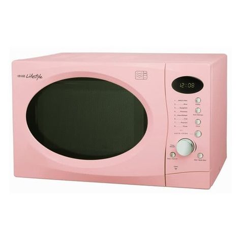 Kitchen / pink microwave ❤ liked on Polyvore featuring home, kitchen & dining, kitchen gadgets & tools, kitchen and stuff Pink Microwave, Retro Microwave, Pink Kitchen Appliances, Kitchen Pink, Kitchen Microwave, Pink Dishes, Pastel Kitchen, Pink Passion, Fun Kitchen