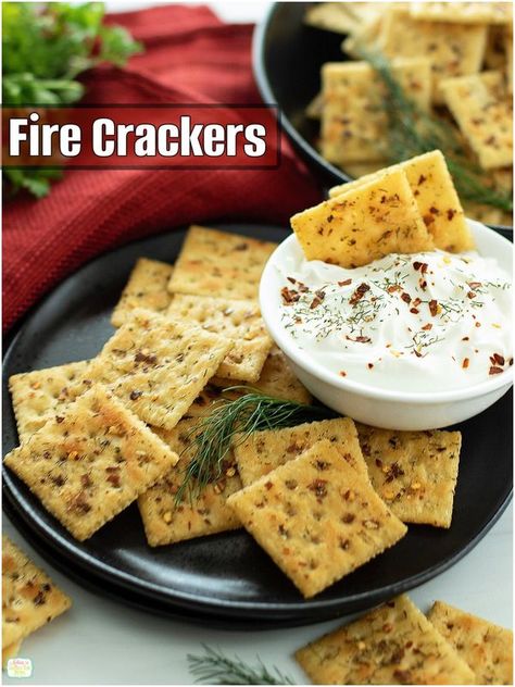 Saltine Cracker Appetizers, Club Cracker Appetizers, Sweet And Spicy Crackers, Fire Cracker Recipe, Hot Crackers Recipe Red Peppers, Baked Saltine Cracker Recipes, Mini Saltine Cracker Recipes, Cracker Recipes Seasoned, Mini Saltine Cracker Recipes Seasoned