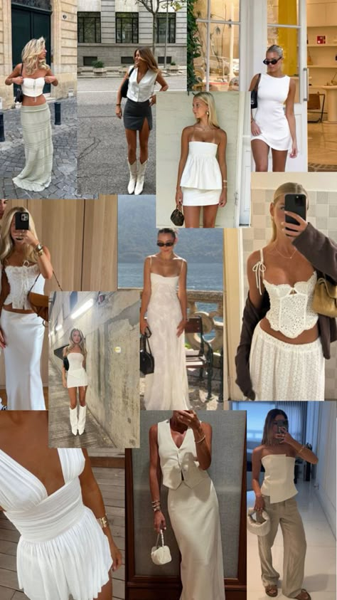 Pisces Venus Style Outfits, Italian Outfit Aesthetic, Colorful Fashion Aesthetic, Dolce Vita Outfit, Outfit Verano, Italian Trip, Bachelorette Party Outfit, Outfit Primavera, Europe Outfits