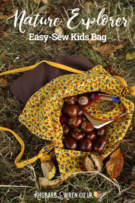 Diy Foraging Bag, Bushcraft For Kids, Nature Based Preschool, Nature Based Play, Adventure Bags, Nature School, Kids' Bag, Homeschool Inspiration, Kids Adventure