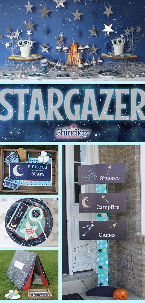 Star Gazing Party Ideas, Star Gazing Party, Stargazing Party, Astronomy Party, Mary Birthday, Pta Ideas, Outdoorsy Couple, Robot Party