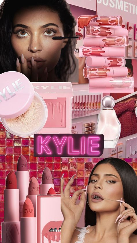 Kylie Cosmetics Aesthetic Wallpaper, Kylie Jenner Wallpaper, Space Makeup, Kylie Makeup, King Kylie, Kylie Cosmetics, Makeup Revolution, Kylie Jenner, Makeup Bag