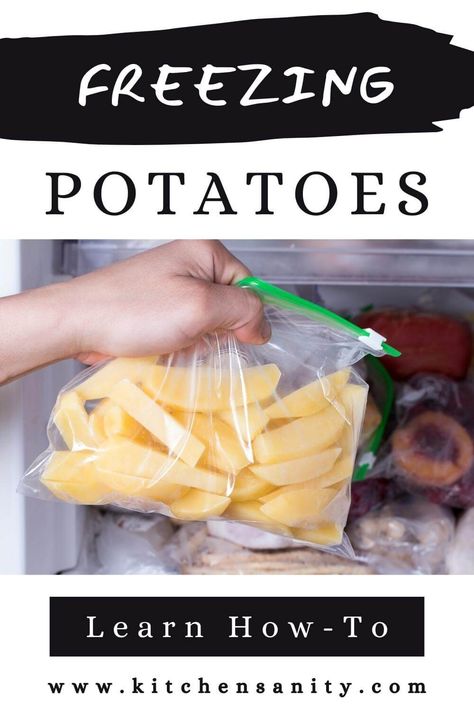 Quick Guide: How To Freeze Potatoes How To Freeze Potatoes, Can You Freeze Potatoes, Freeze Potatoes, Freezing Potatoes, Freezing Food Guide, Freezing Vegetables, Grow Potatoes, Freezing Food, Canning Food Preservation