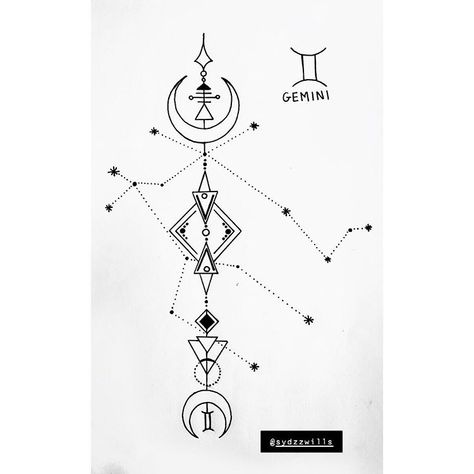 Astrology Arrows on Instagram: “Gemini Tattoo #gemini #tattoo #constallation #astrology #geometric #astroarrows” Gemini Arrow Tattoo, Geometric Gemini Tattoo, Arrow Tattoo Meaning, Tattoo Gemini, Gemini Sign Tattoo, Meaning Of Arrow Tattoo, Aquarius Constellation Tattoo, Gemini Zodiac Tattoos, Gemini Tattoo Designs