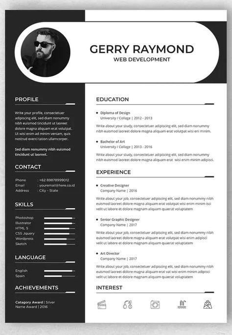 Namecard Designs, Cv Design Template Free, Resume Design Template Free, Graphic Resume, Cv Design Professional, College Resume Template, Resume Design Free, It Cv, Graphic Design Cv