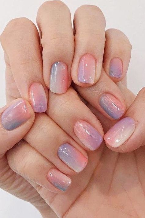 Ombre Nail Design, Orange Ombre Nails, Engagement Nails, Nails Dip, Pink Ombre Nails, Smink Inspiration, Ombre Nail Designs, Spring Engagement, Nails Spring