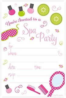 Spa Birthday Invitations, Spa Birthday Party Invitations, Spa Party Invitations, Spa Day Party, Spa Birthday Party, Kids Spa Party, Nails Birthday, Surprise Party Invitations, Fest Temaer